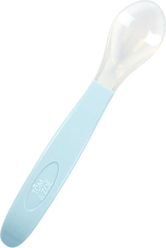 Tom & Zoé, Baby-Löffel aus Silikon, Blau