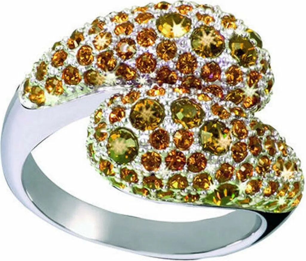 Anello Cocktail Glamour GR33-04 Oro e Swarovski - Must-Have Donna