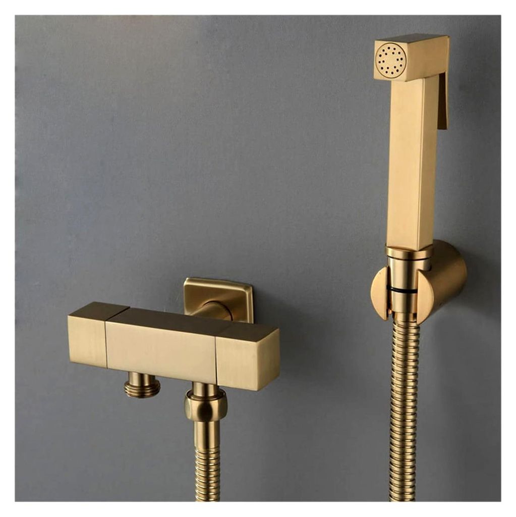 Handbrause for Toilette, Messing, tragbares Baby-Stoffwindel-Sprühgerät, Aufsatz mit Schlauch for Damenwäsche, einstellbare Wasserdruckkontrolle...