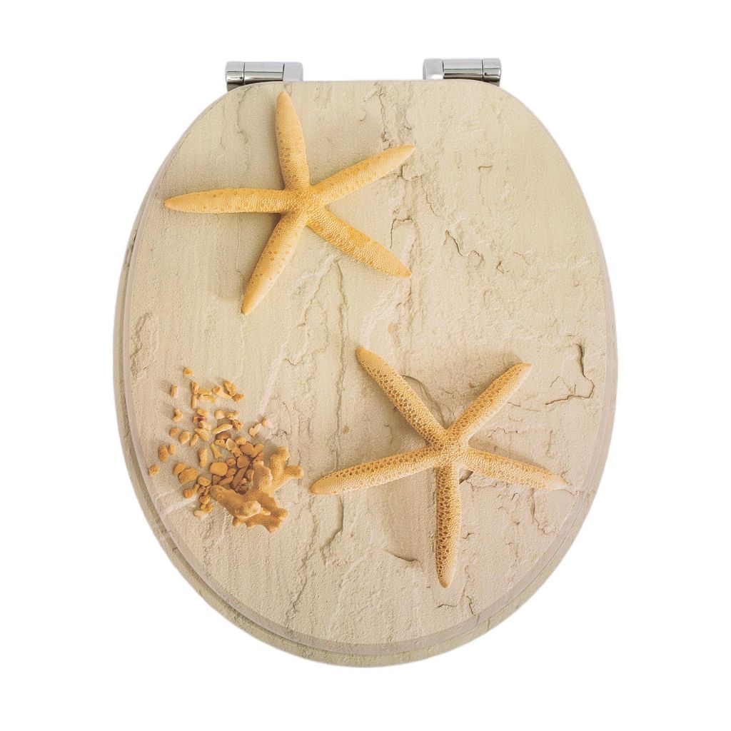 WC-Sitz mit Absenkautomatik,MDF Holzkern,Toilettensitz