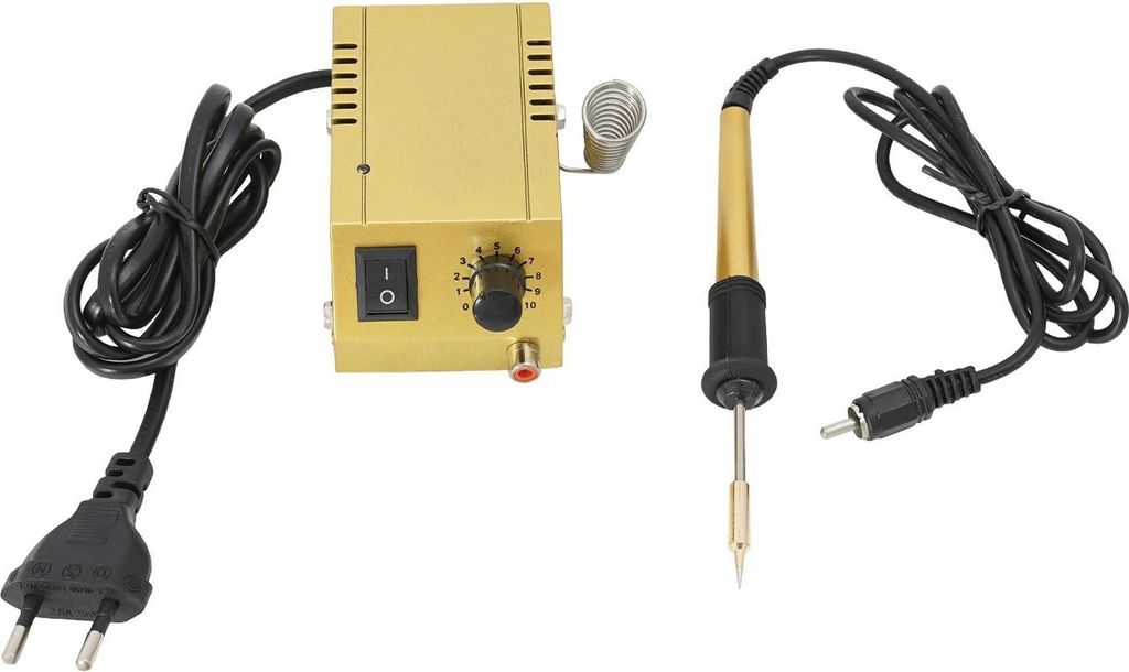 Mini Lötstation - 12V Lötstation Set - 1–18 W - Für Handy- & PC-Reparatur, Bauteillöten - - Gelb