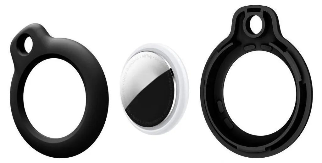 Tech-Protect 4 Pezzi Custodia Apple AirTag 1 / 2 Nero - Protezione Top - 3