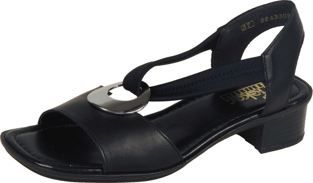 Rieker Damen Sandalette schwarz Produktbild