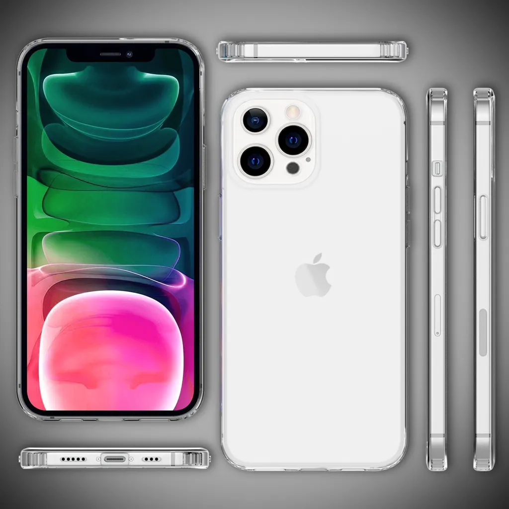 Custodia Trasparente Ultra Sottile Per IPhone 13 (6.1 Pollici) - Antiurto E Antigraffio In TPU Morbido [BJIT-1002]