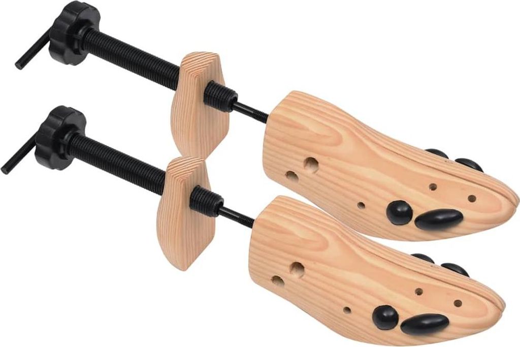vidaXL Stromčeky na topánky 2 páry veľkosť 41-46 borovica Obrázok produktu 