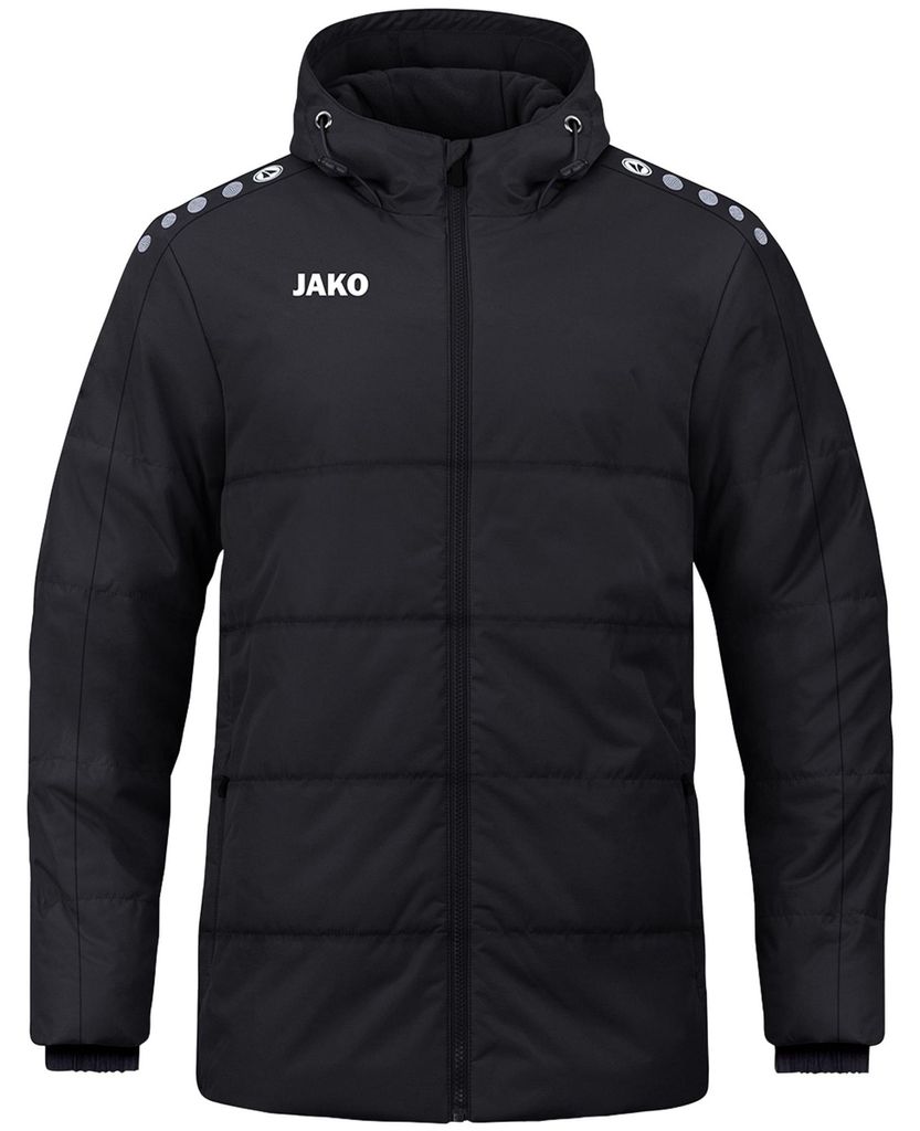 JAKO Coachjacke One mit Kapuze 140 schwarz Produktbild 