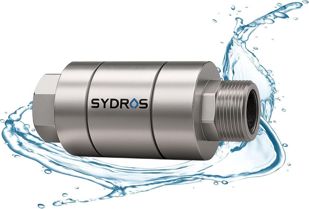 Filtre anticalcaire SYDROS pour la douche ½ pouce en acier Image du produit 