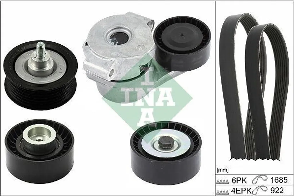 Kit de courroies INA 529 0527 10 pour FORD Transit Mk7 V363 - Origine