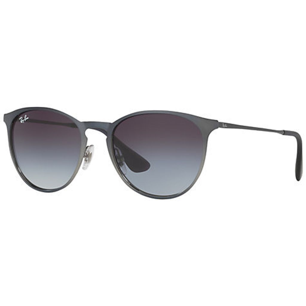 Ray-Ban Erika Metal, Erwachsener, Uni, Rund, Rund, Vollrand, Schwarz