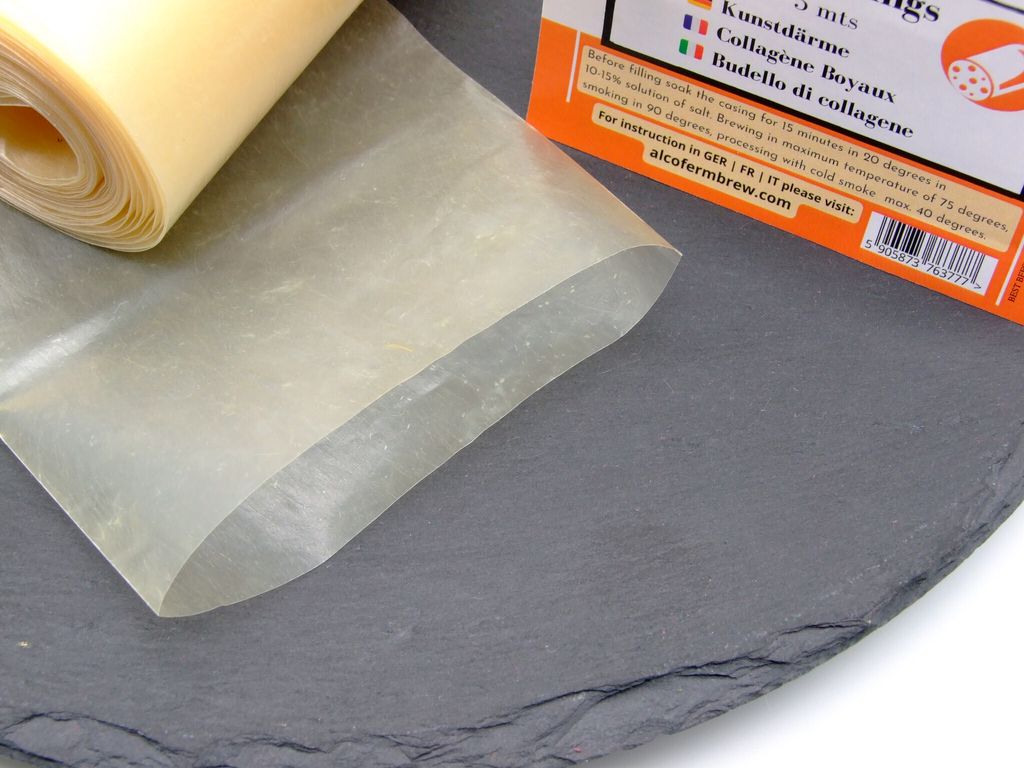 Kunstdarm 65mm/5m - Wursthaut, Metzger Kollagenhülle, Kollagenhülle für Wurst