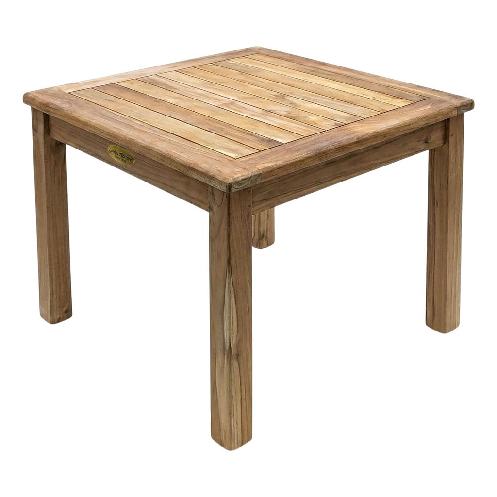 2.05 Tisch SOLO 50x50 cm aus Teak - Beistelltisch viereckig Produktbild 