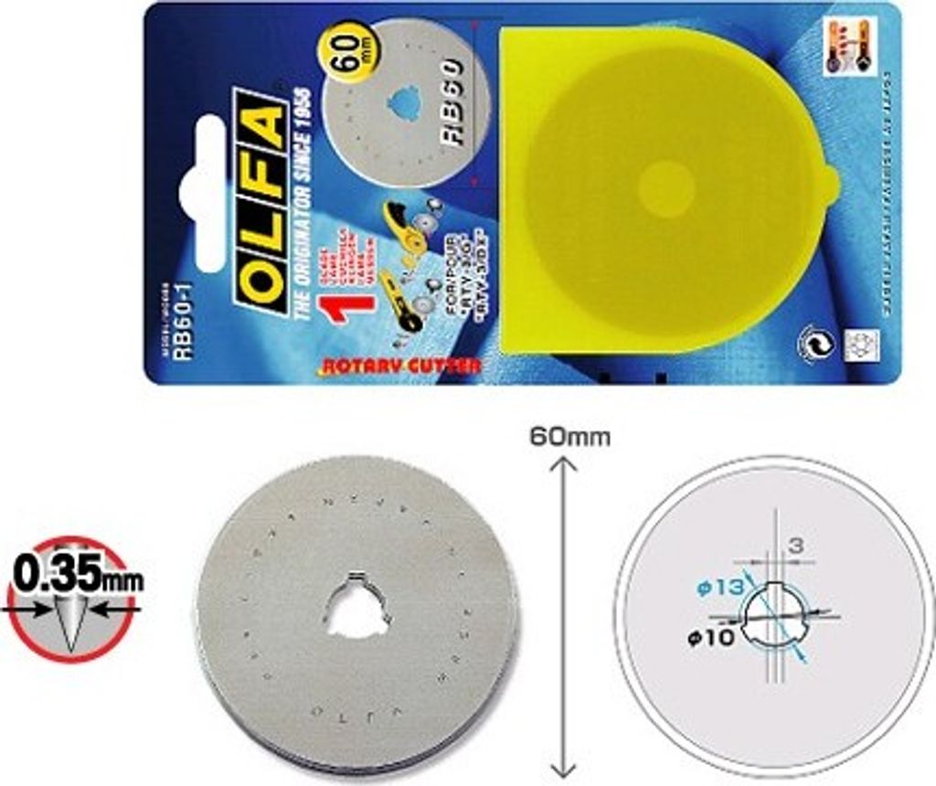 Olfa RB-60:1 60 mm Náhradní čepel Obrázek produktu 