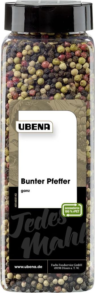 UBENA Bunte Pfefferkörner Gewürz, 550,0 g Produktbild 