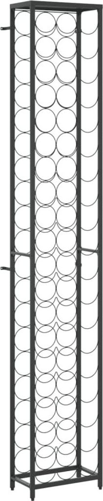 vidaXL Casier à vin pour 57 bouteilles noir 34x18x200 cm Image du produit 