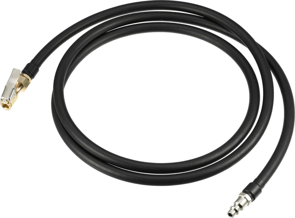 Universaler Aufblasbarer Luftpumpenschlauchadapter Reifenventil-Aufblasadapter mit Verriegelungsluftdüse, Schlauchlänge 200 cm, offen, Kupferstah...
