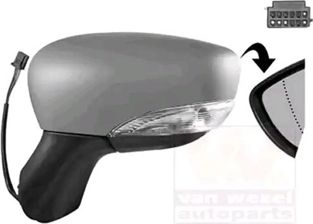 Rétroviseur Clio 4 Cassé ? Remplacez par le VAN WEZEL 4373807 Chauffant