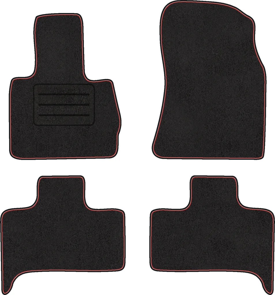 J&J AUTOMOTIVE | Tappeti Tappetini In Tessuto In Velluto Su Misura Adatti Per X5 F15 2013-2018, Set di 4 Pezzi, Anteriore E Posteriore, Antiscivolo