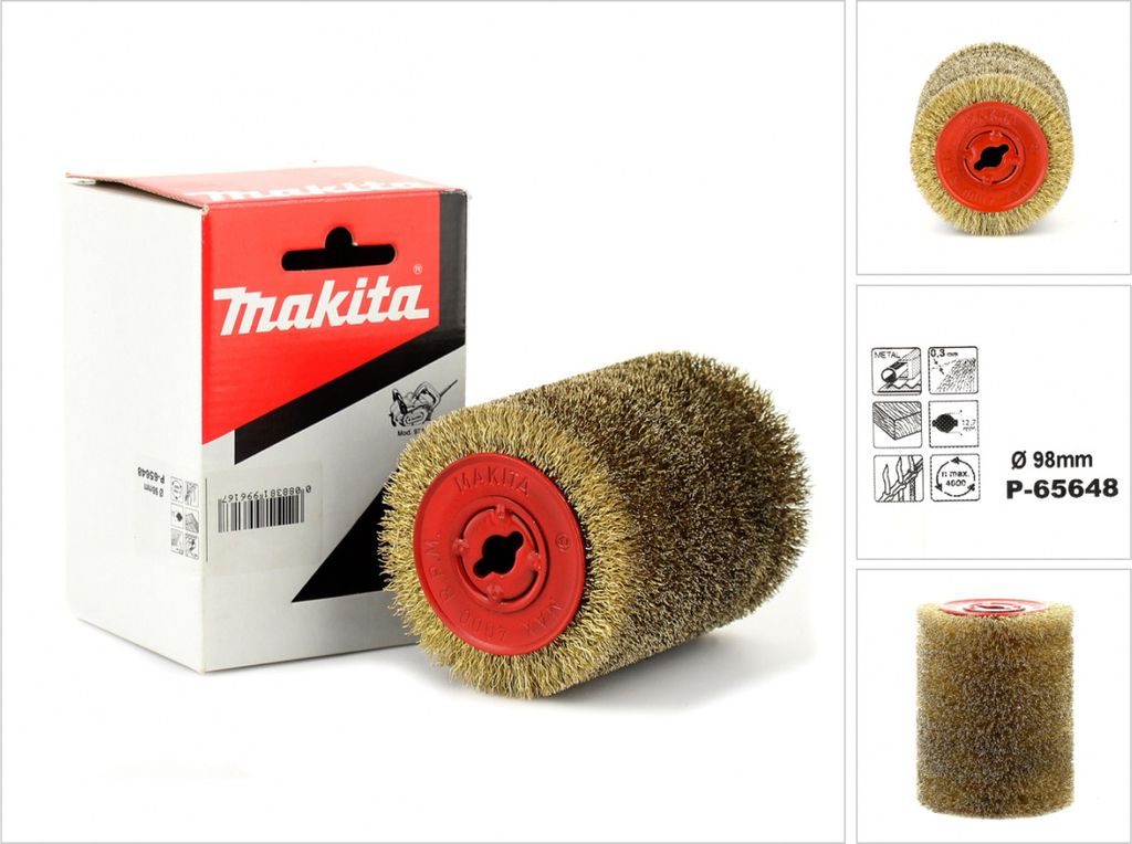 Mosazný ocelový drátěný kartáč Makita P-65648 - Obrázek produktu 