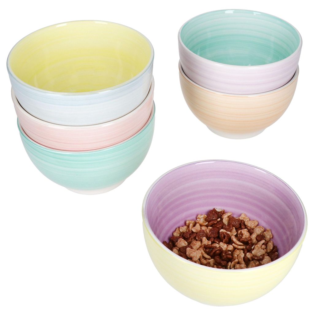 Pastello 6er Set Müsli-Schale Ø14cm 500ml 6 Pers bunte Produktbild 