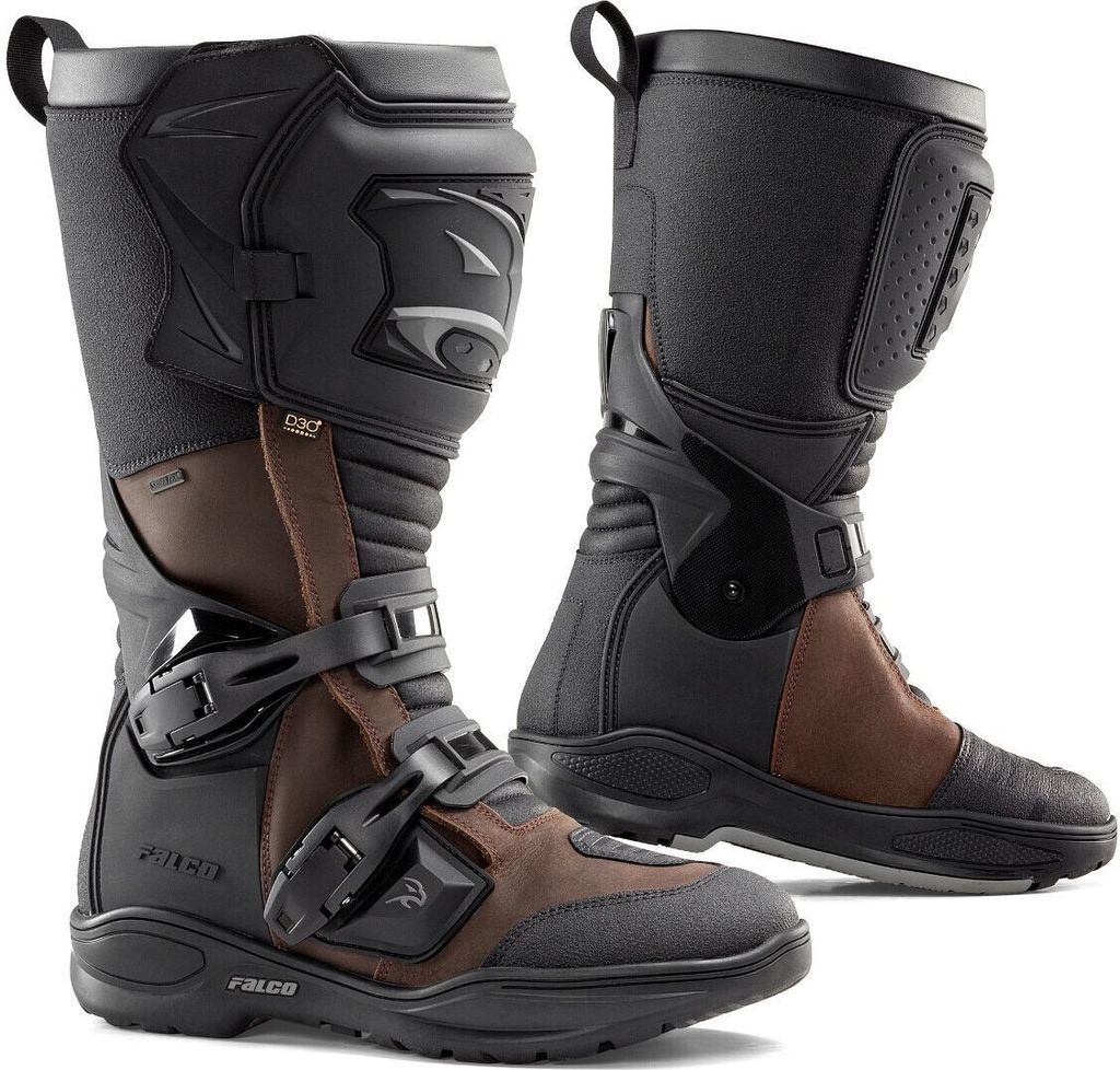 Falco Avantour 3 wasserdichte Motorrad Stiefel, braun, 47