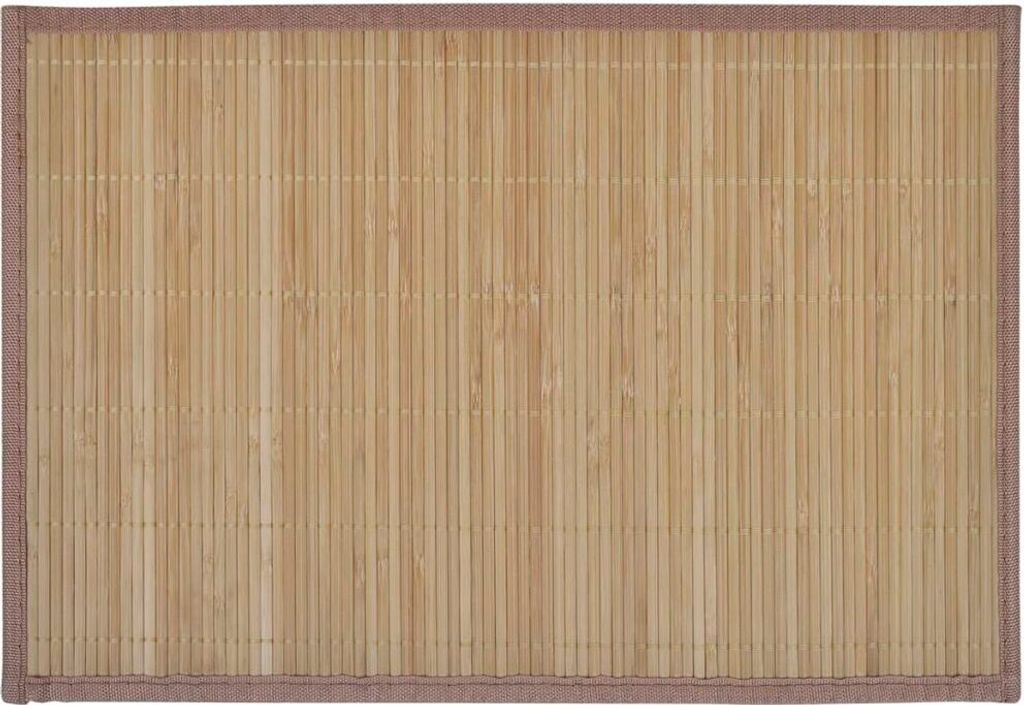 6 tovagliette in bambù 30 x 45 cm Marrone Immagine del prodotto 