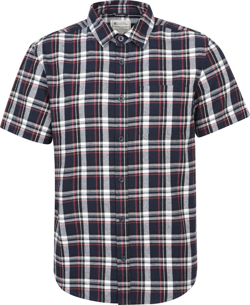 Mountain Warehouse - "Trace" Hemd für Herren kurzärmlig MW4038 (4XL) (Blau)
