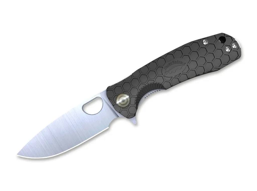 Couteau Honey Badger Flipper Moyen Noir : Fini les Lames qui Bloquent