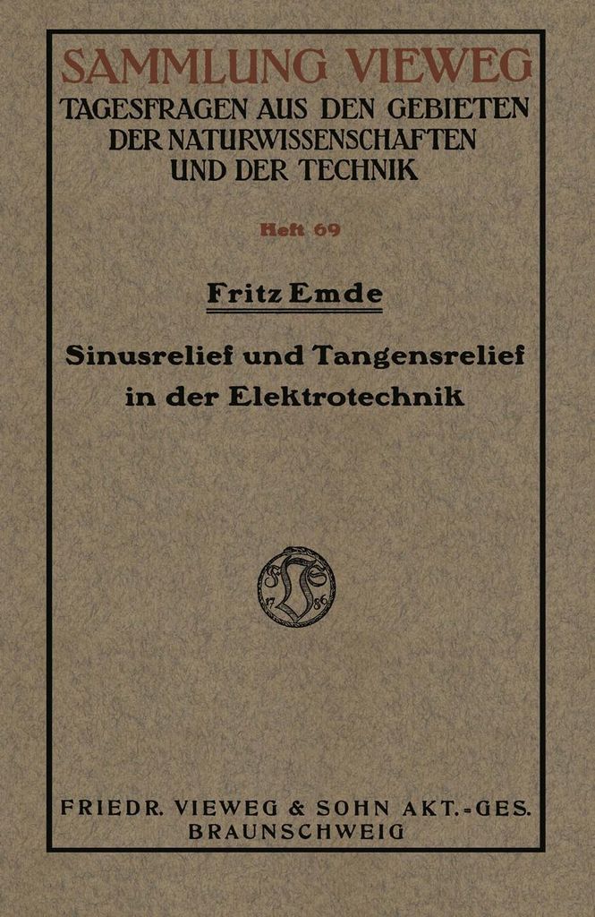 Sinusrelief und Tangensrelief in der Elektrotechnik