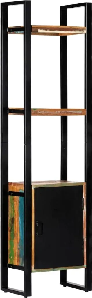 Bibliothèque Colonne en Bois de Récupération 171 cm - Étagère de Salon