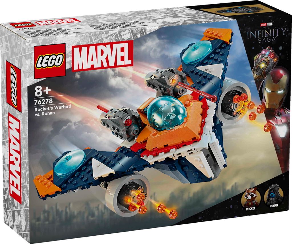 Rocket's straaljager Warbird versus Ronan Productafbeelding 