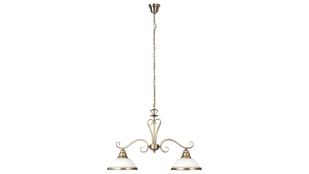 Rabalux 2757 Elisett Lustre 2 Spots E27 Bronze Argenté Classique 62cm