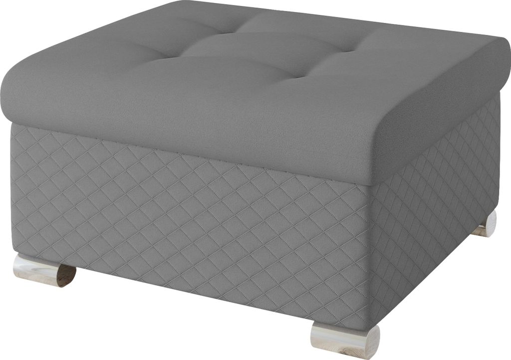 MIRJAN24 Polsterhocker Niko Klein, Stilvoll Sitzhocker vom Hersteller, Moderne Hocker (Farbe: Uttario Velvet 2972-U03 + Uttario Velvet 2972)