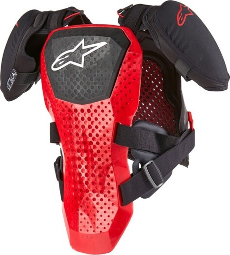 Körperschutz Brustschutz für Kinder A-5 S 2 Alpinestars Schwarz Rot Größe S/M