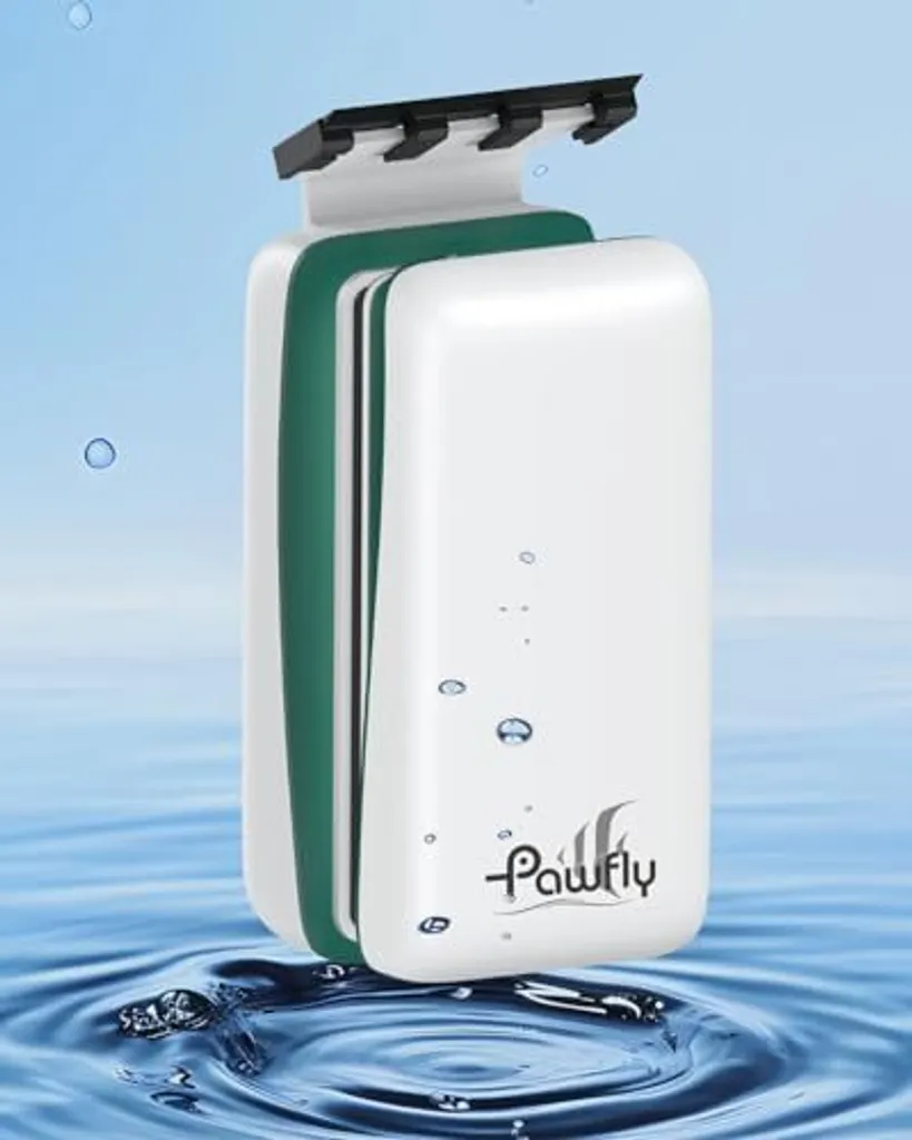 PAWFLY forte detergente magnetico per acquari raschietto per alghe vetro 2 raschietti rimovibili galleggianti strumento di pulizia 0,65 cm di spessore
