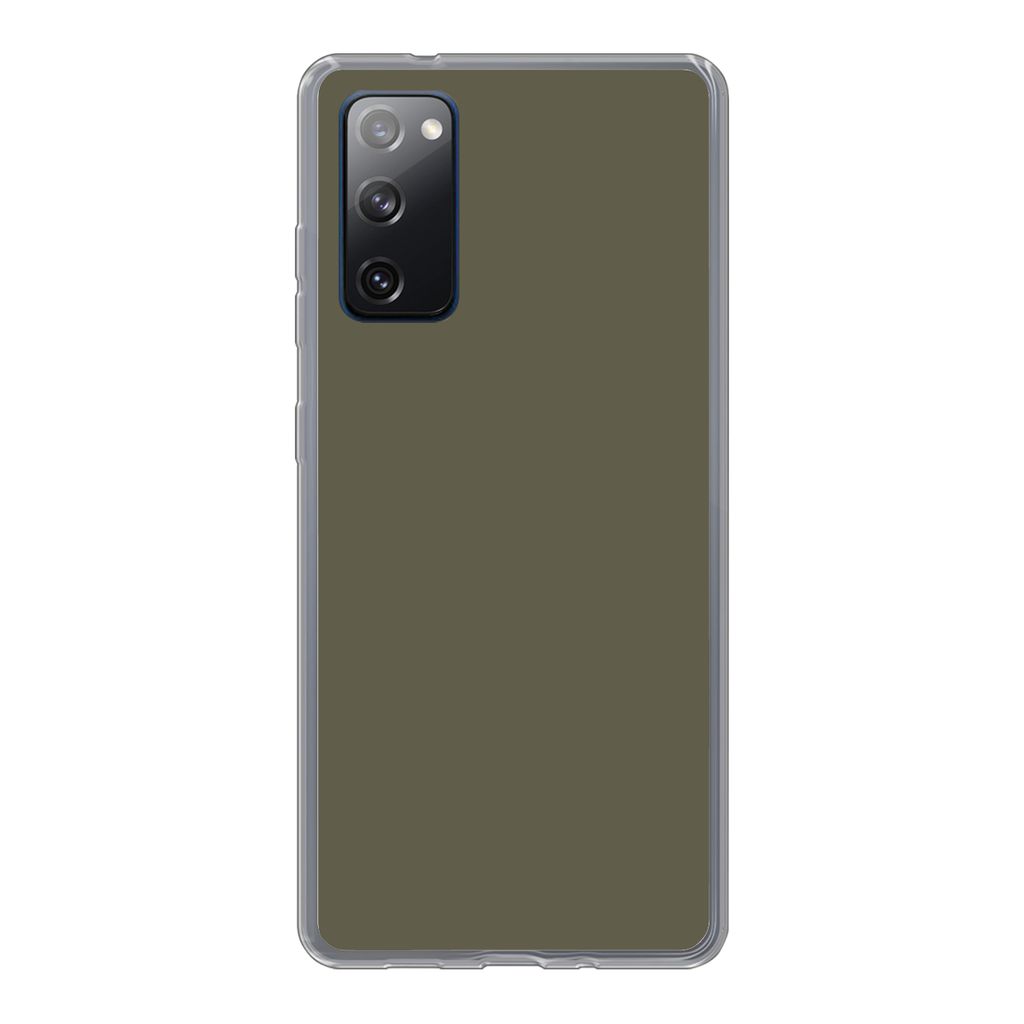 MuchoWow Handyhülle Schutzhülle Hülle für Samsung Galaxy S20 FE Grau - Warm - Herbst Silikon Softcase Handy Hülle - Abdeckung