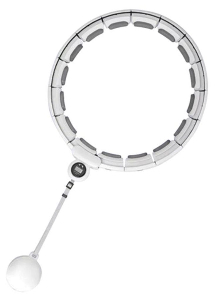 Trizand 25254 Masážní obruč Hula Hoop se závažím, bílá Zdjęcie produktu 