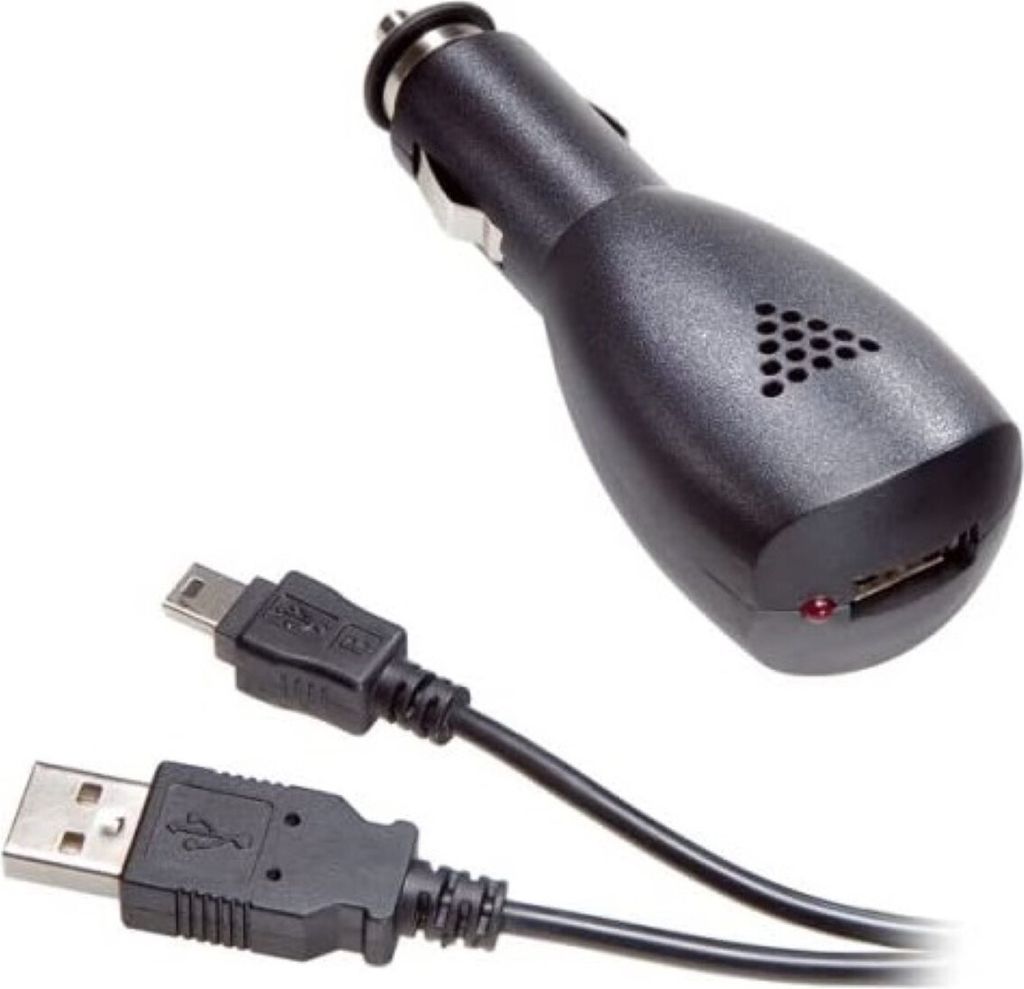 USB Car Charger + Mini USB Kabel