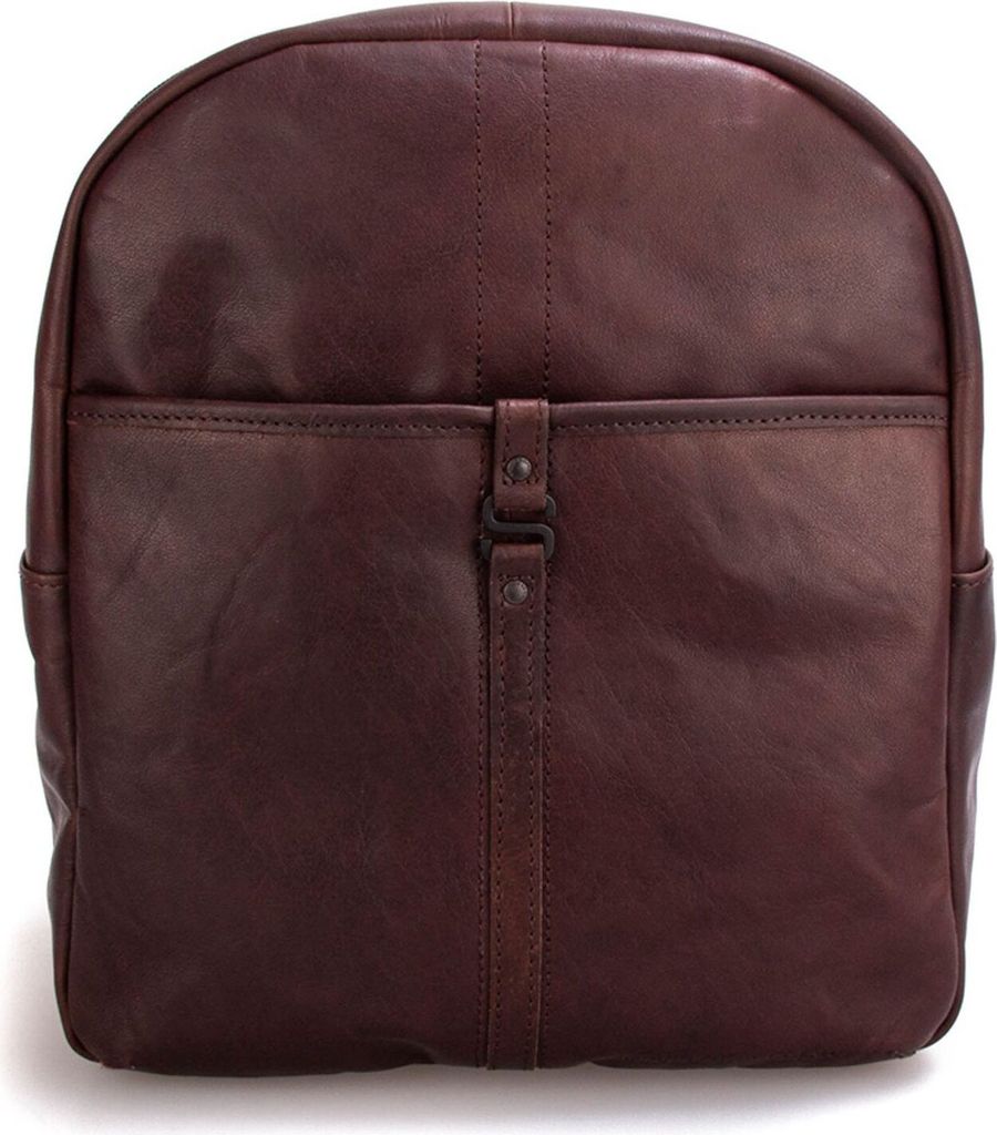 SPIKES & SPARROW Leder Rucksack Bronco Backpack Dark Brown braun