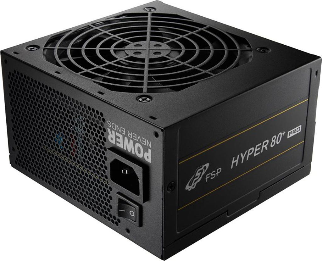 FSP HYPER 80+ PRO 650W Netzteil ATX ATX3.1 Schwarz, 650 W, 220 - 240 V, 50/60 Hz, 5 A, Aktiv, 100 W