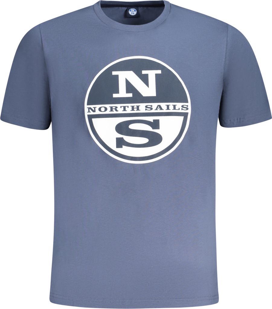 Kurzarm TShirt Rundhals Logo Druck North Sails Blau : Größe - XL Größe: XL