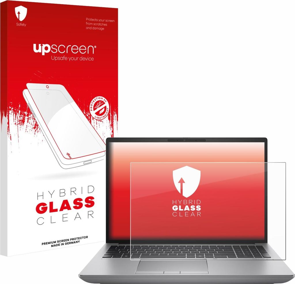 upscreen Schutzglas für HP ZBook Fury 16 G11 Non-Touch Schutzfolie Panzer Folie Glas Display Schutz klar