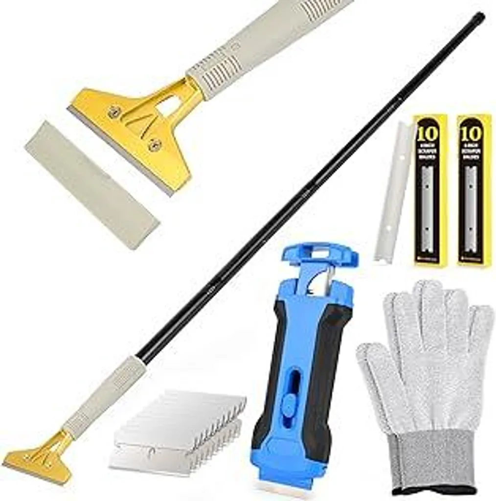 Kit EHDIS Rimozione Totale: Raschietto Telescopico + 30 Lame Acciaio
