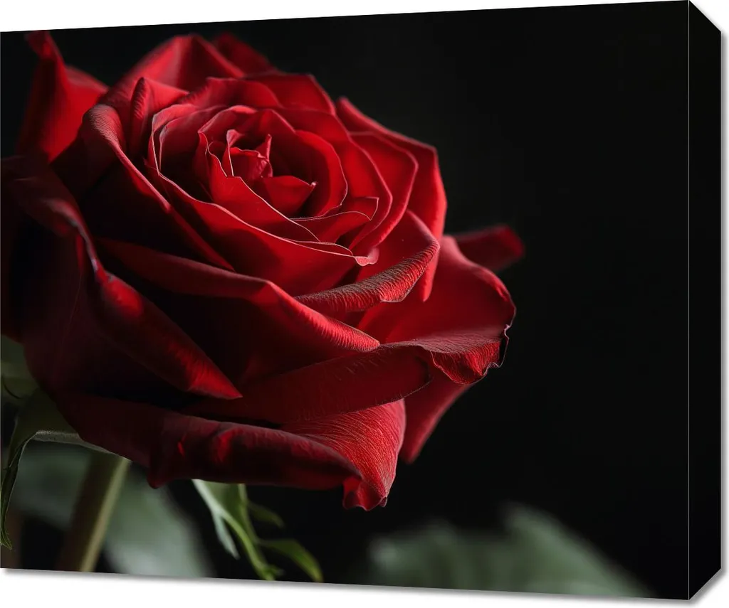 Quadro Rose Rosa in Penombra 60x50 | Decorazione Parete Chic