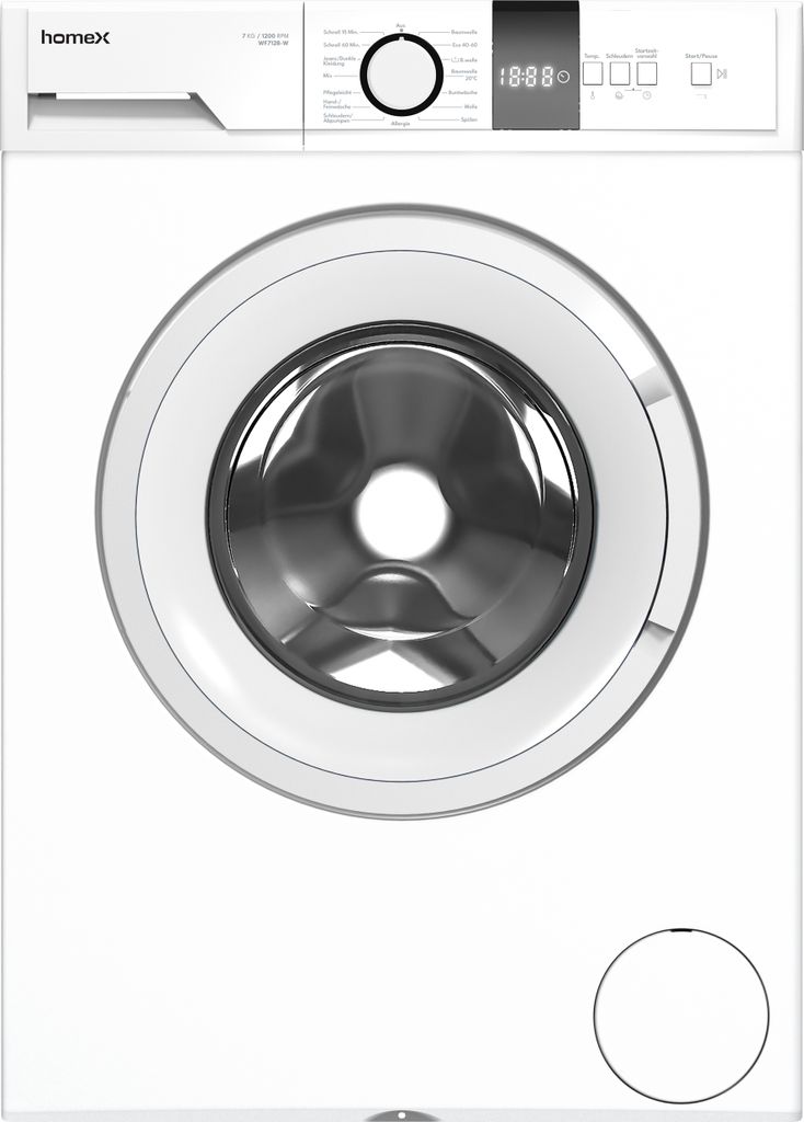 homeX Waschmaschine 7kg | Frontlader mit 1200 U/Min. | Produktbild 