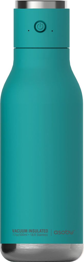 Asobu - Wireless Beat - isolierte Edelstahlflasche mit BT Lautsprecher Aquamarin