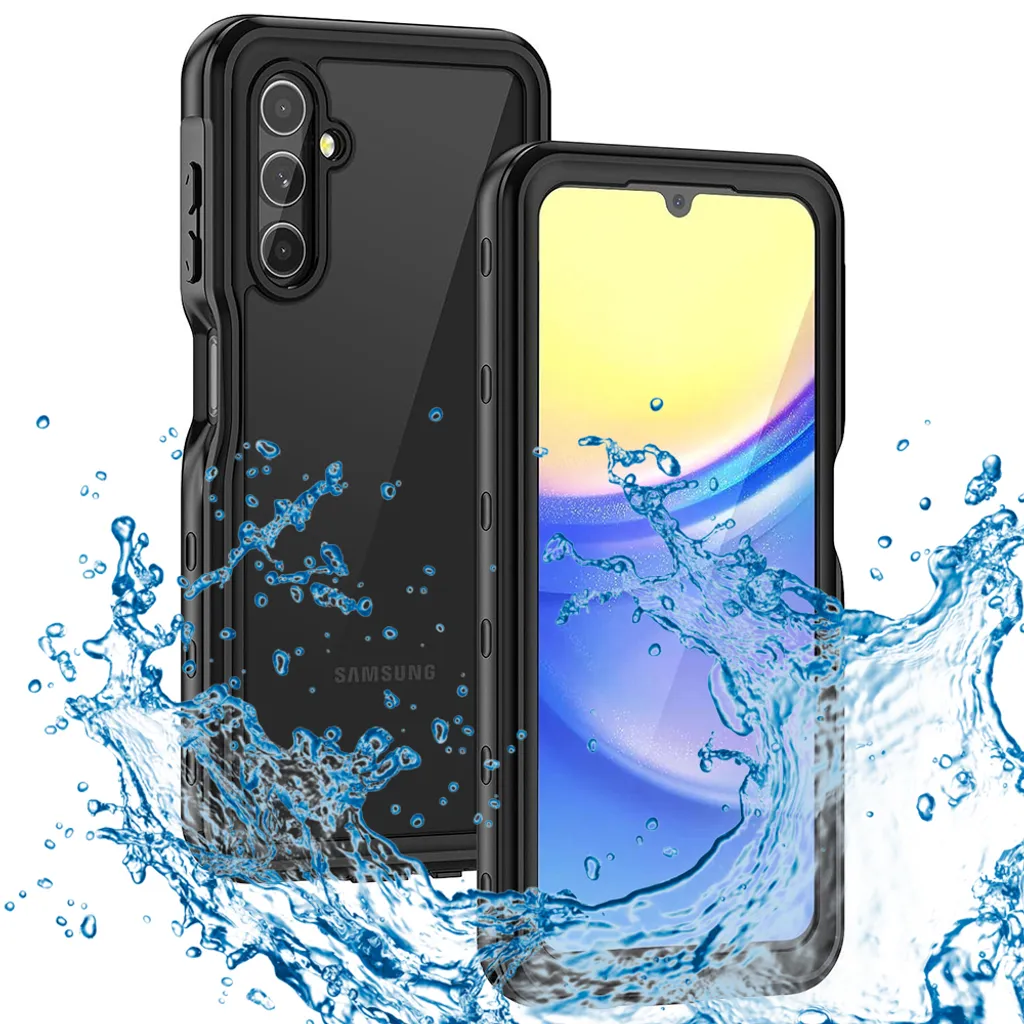 Protection intégrale anti-casse et eau Samsung A15 4G 5G ShellBox Noir