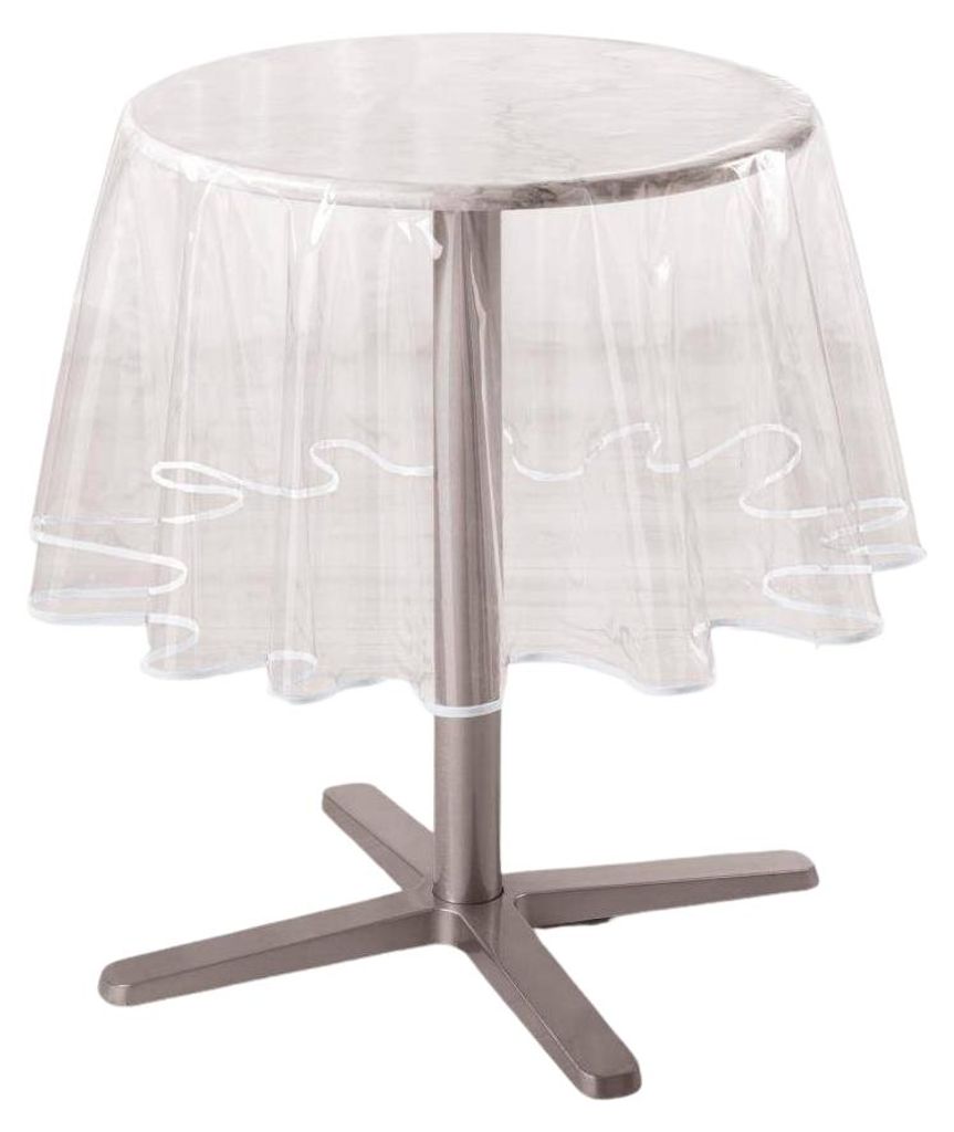 Transparente Wachstischdecke, rund, Ø 180 cm Produktbild 
