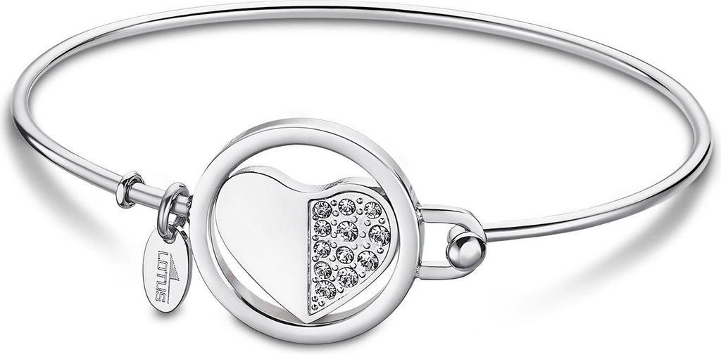 Lotus Style Damen Armspange Armreif Armband LS2014-2/4 Herz Liebe Strass
