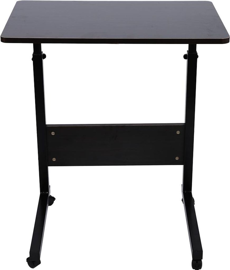 Tragbarer höhenverstellbarer Laptop Computer Ständer Schreibtisch Bett Seite Lesetisch (dunkle Walnuss)