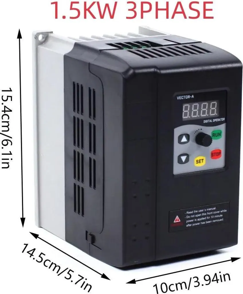 Variateur de Fréquence VFD Série 350 - 380V Entrée Mono/Triphasé Noir